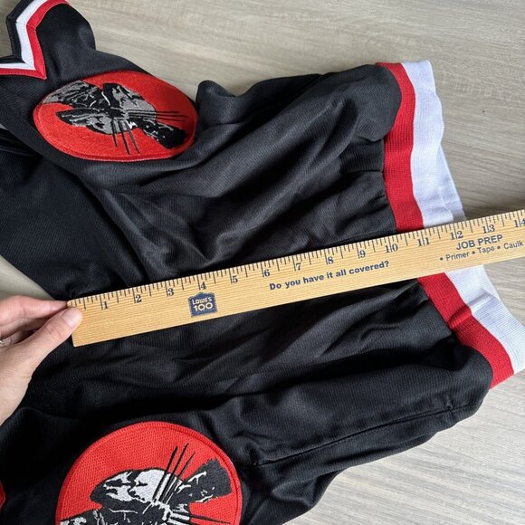 RETRO Mperial Sportswear Wolverine Black & Red YOUTH Basketball Shorts L - Picture 9 of 10